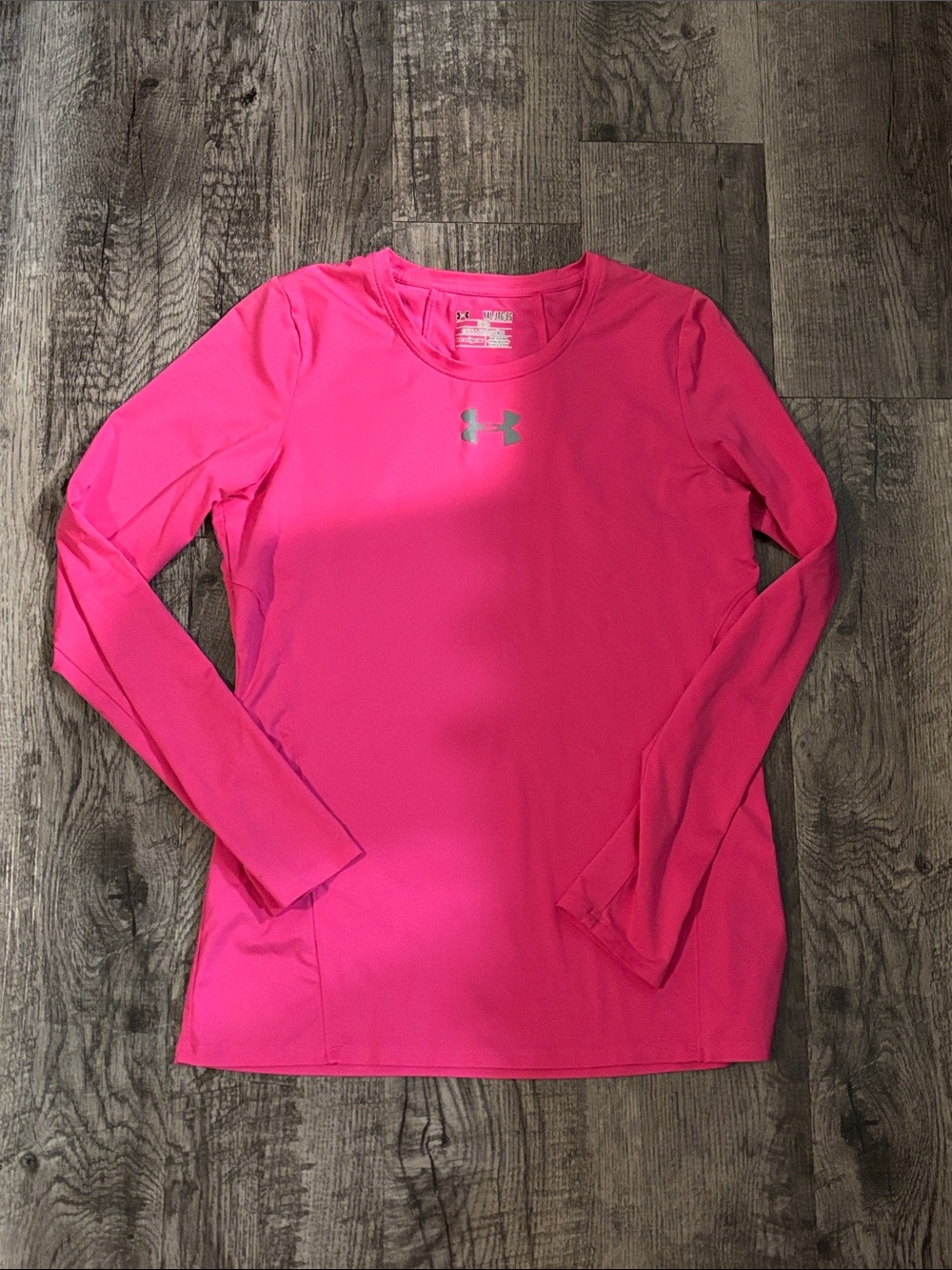 Under Armour Youth Long-Sleeve Shirt - Fitted - Pink - Size XLarge